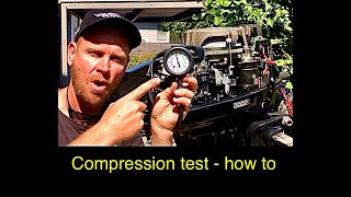 How to compression test an outboard [upl. by Rennie963]