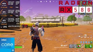 RX 580 8GB  Fortnite Battle Royale Performance Mode tested in 2024 [upl. by Htez245]