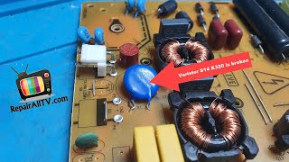 JVC tv has no lights standby tv repair vestel 17ips72 [upl. by Hetty298]