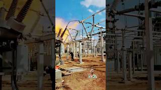 SF6 Breaker failure l high voltage breaker failure  line switch explosion electrical powergrid [upl. by Namielus]