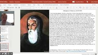 Athenagoras of Athens ca AD 130190 Deity of Christ [upl. by Kiley]