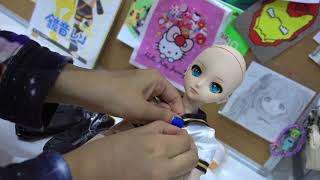 Unboxing Dollfie Dream Kagamine Len wJaysama [upl. by Ecinnahs630]