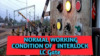 LCGate RailGate IndianRailways EOLB  Normal Working Condition Of Inter Locked LC Gate [upl. by Daniel451]