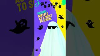 Michael dressed as a ghost to school 👻halloween2024 ghost [upl. by Oratnek]