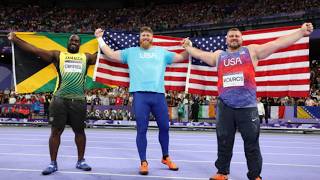 Ryan Crouser Clinches Historic Third Olympic Shot Put Victory in paris [upl. by Neall]