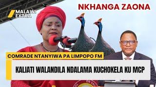 NKHANGA ZAONA KALIATI WALANDIRA NDALAMA KUCHOKERA KU MCP  NTANYIWA PA LIMPOPO FM [upl. by Dollie]