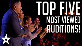 TOP 5 MOST VIEWED Auditions from Britains Got Talent 2022  Got Talent Global [upl. by Cleon536]