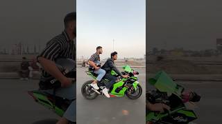 Kawasaki ninja Zx10r prank on friends shorts shorts [upl. by Buna]