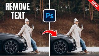 How To Remove Text From Image In Photoshop 3 Ways [upl. by Yehudit466]