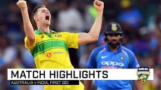 Aussies bounce back to outclass India  First Gillette ODI [upl. by Keelin]