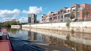 Narrow Boat down the River Trent and onto the city canals UK part 2 [upl. by Brost]