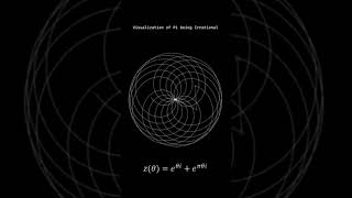 Visualization of pi being irrational shorts [upl. by Ynaiffit]