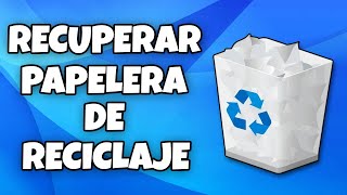 COMO RECUPERAR EL ICONO DE LA PAPELERA DE RECICLAJE EN EL ESCRITORIO EN WINDOWS 11 DE MI PC EN 2024 [upl. by Asoral]