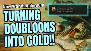 New World Aeternum Turning Mystic Doubloons into Gold [upl. by Asiak]