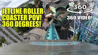 Jetline Roller Coaster 360 Degree POV Grona Lund Sweden Virtual Reality VR [upl. by Amand646]