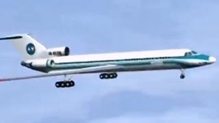 Alrosa Air Flight 514  Landing Animation [upl. by Enilec]