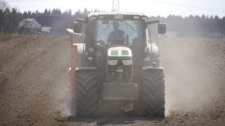 Gerstenaussaat 2018  Grubbern und Säen  John Deere 6150R  LandtechnikTeam Oberpfalz [upl. by Nylaf]