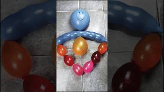 Amazing Smiley Art Design Balloon Popping Reverse ASMR [upl. by Arannahs]