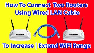 ✓ How to connect two routers to Increase or Extend Home WiFi Range  WiFi Repeater WiFi Extender [upl. by Wende166]