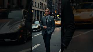 Well dressed man in newyork city by ai newyork aiart ytshorts viralshorts [upl. by Shult856]