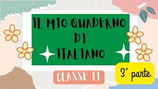 ITALIANO  CLASSE SECONDA  3° PARTE quaderno di grammatica con schede e matrici scuolaprimaria [upl. by Oicnedif]