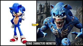 Sonic The Hedgehog All Characters as MONSTER [upl. by Anaxor]