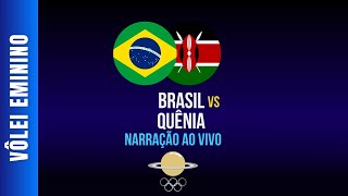 Narração Ao Vivo Brasil x Quênia  Vôlei Feminino [upl. by Valdas599]