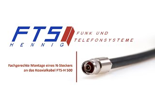 Anleitung NStecker an FTSH 500 Kabel montieren  FTS Hennig [upl. by Broek]