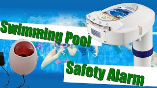 Test of IC ICLOVER Pool Alarm Outdoor Inground Immersion Swimming Pool Safety Alarm [upl. by Nyraf]