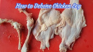 Debone your Chicken Leg this way makes it Easy [upl. by Orlosky]