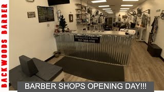 Barber Shop Build Out quotSHOPS FINISHEDquot fbackwoodsbarber Backwoodsbarber santanasbarber shop [upl. by Alekat]