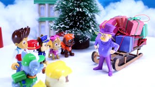 PAW Patrol Save Christmas and Rescue the Stolen Presents from Mayor Humdinger Christmas Toy Video [upl. by Champaigne]