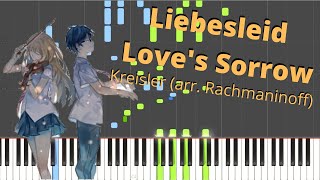 Liebesleid Loves Sorrow Synthesia Piano Tutorial [upl. by Golden341]