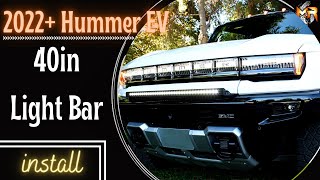 Off Road Light Install  How to Install a GMC Hummer EV Light Bar  MampR Automotive [upl. by Bathsheeb321]