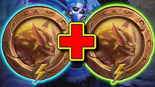 Turn 9 Double Felbat Portrait…  Hearthstone Battlegrounds [upl. by Zednanreh]