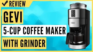 Gevi 5Cup Coffee Maker with Grinder Review [upl. by Atinra]