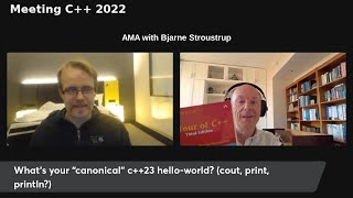 AMA with Bjarne Stroustrup at Meeting C 2022 [upl. by Uriisa]