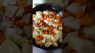 Potato carrot fry recipe potatofry cooking aloocurry foodpotatocurry aloo potato carrotfry [upl. by Rudin]