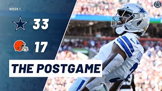 Dallas Cowboys Dominate Cleveland Browns 3317  The Postgame  Blogging The Boys [upl. by Aseen938]