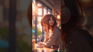 Lofi lady in thought while listening to music in a cafe [upl. by Honeywell412]