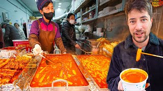 24 Hours of KOREAN STREET FOOD in Seoul 🇰🇷 Tteokbokki Gomtang Hotteok amp More [upl. by Vijar61]