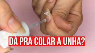 COMO REMENDAR UNHA QUEBRADA COM PAPEL [upl. by Horacio876]