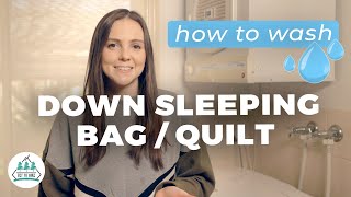 How to Wash a Down Sleeping Bag  Quilt [upl. by Ecadnarb419]