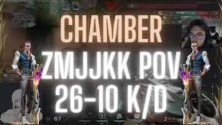 EDG ZmjjKK POV Chamber on Lotus 2610 KD VALORANT Pro POV [upl. by Eatnahs350]