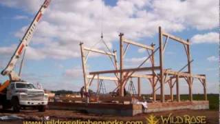 Wild Rose Timberworks Frame Raising [upl. by Baxie]