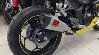 Kawasaki Ninja 250 vs Z300 RPM and Exhaust [upl. by Odlamur]