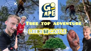 The ultimate tree top adventure at Go Ape Leeds Castle goape LeedsCastleKent [upl. by Ahsatel468]