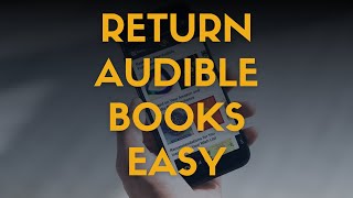 How to Return an Audible Book in 2024 Tutorial [upl. by Jessi]