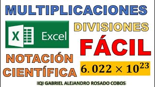 Notación Científica en Excel REALIZA Multiplicaciones y Divisiones FÁCILMENTE [upl. by Court]