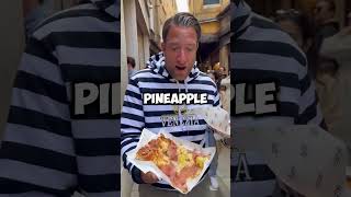 DAVE PORTNOY HAD A FIGHT OVER ORDERING A PINEAPPLE PIZZA😱 food funny daveportnoy pizza content [upl. by Aldridge]